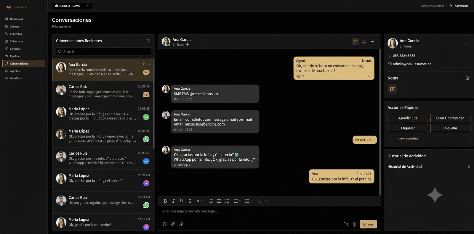 Captura: Todas tus conversaciones, un solo hilo.
